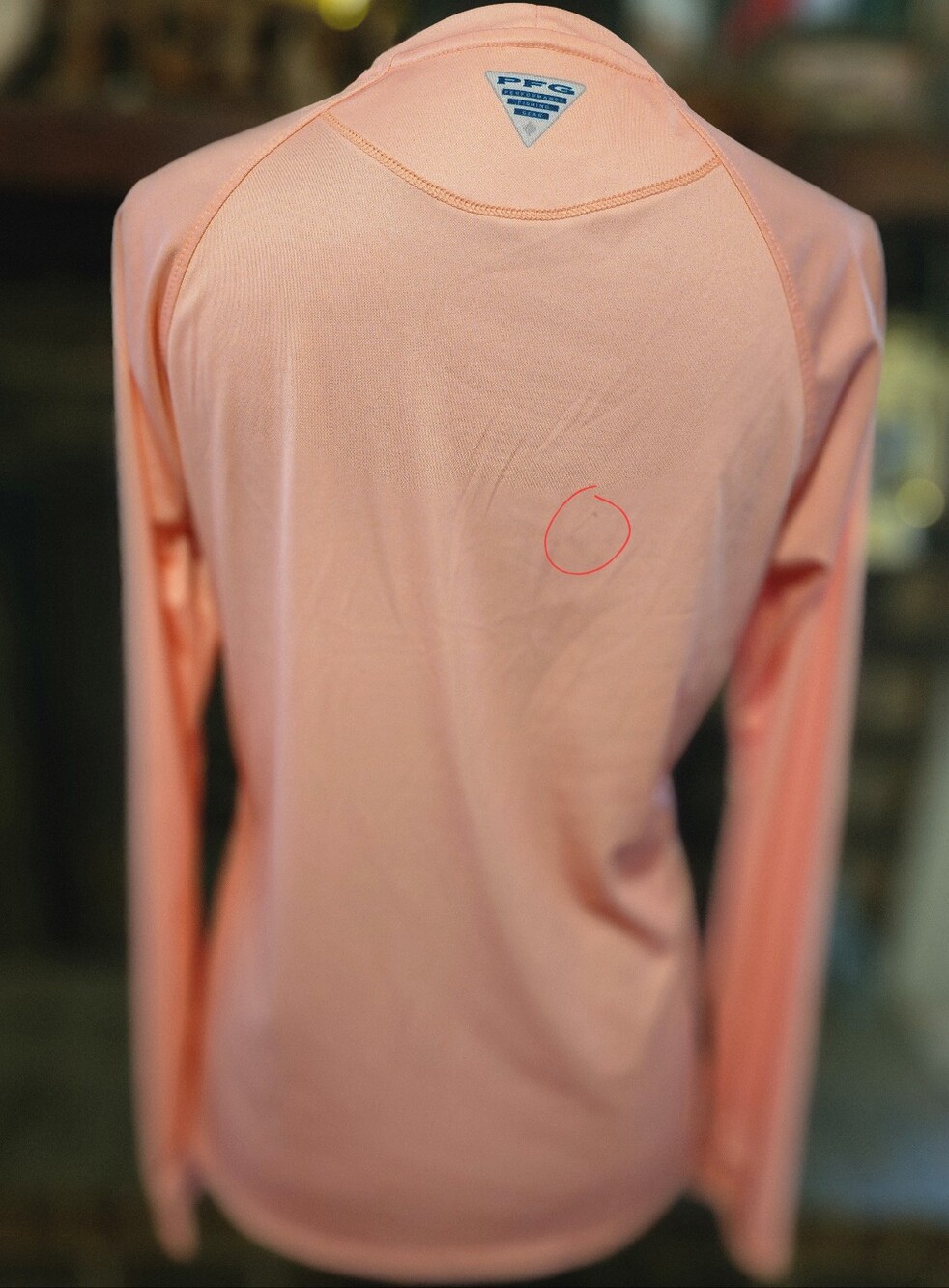 Light Pink (Salmon) Long Sleeve Rash Guard - Picture 2 of 4